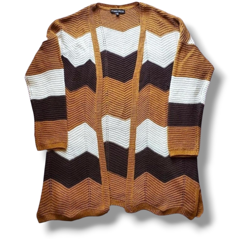 70s Pumpkin Spice Cardigan